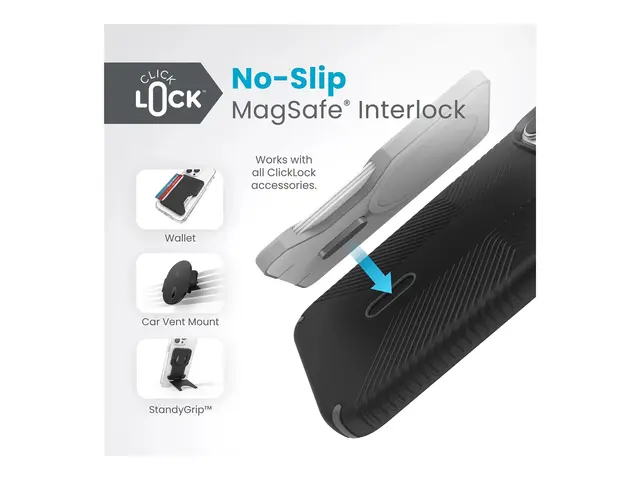 Speck Presidio 2 Grip - Baksidedeksel for mobiltelefon med klikklå...