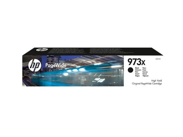 HP 973X - Høy ytelse svart original PageWide blekkpatron for Manag...