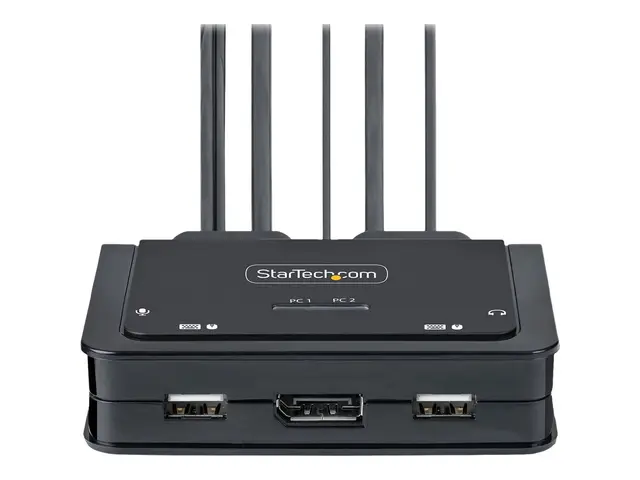 Startech 2-Port Hybrid USB-C DisplayPort Cable KVM Switch, 4K 60Hz...