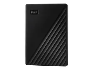 WD My Passport WDBYVG0010BBK - Harddisk - kryptert 1 TB - ekstern (bærbar) - USB 3.2 Gen 1 - 256-bit AES - svart