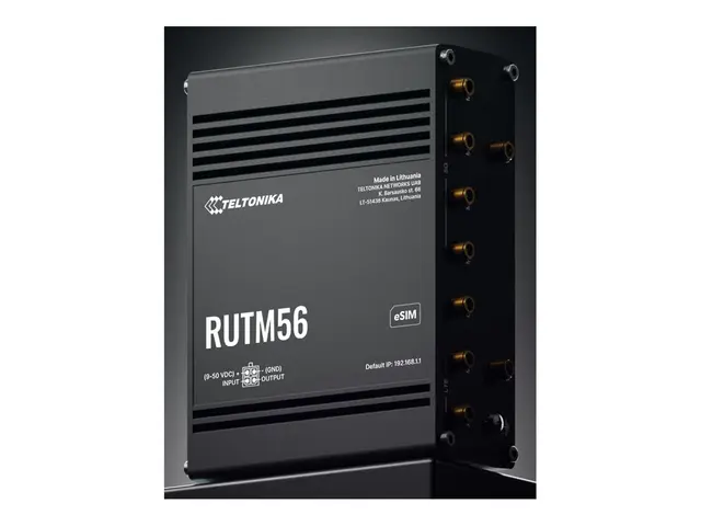 Teltonika RUTM56 - trådløs ruter WWAN Wi-Fi 5 5G, 4G, 3G, 2G DIN-s...