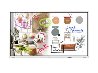 Samsung Flip WM85FX - 85" Diagonalklasse WMFX Series LED-bakgrunnsbelyst LCD-skjerm utdanning / næringsliv - med innebygd interaktiv tusjtavle, berøringsskjerm (flerberørings) - Tizen OS - 4K UHD (2160p) 3840 x 2160 - gråhvit