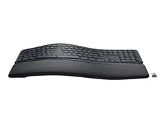 Logitech Ergo Series ERGO K860 for Business Tastatur - full size - tr&#229;dl&#248;s - 2.4 GHz, Bluetooth 5.0 LE - QWERTY - Pan Nordic - grafitt