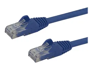 Startech 15m CAT6 Ethernet Cable, 10 Gigabit Snagless RJ45 650MHz 100W PoE Patch Cord, CAT 6 10GbE UTP Network Cable w/Strain Relief, Blue, Wiring is UL Certified/TIA Category 6 - 24AWG (N6PATC15MBL) - koblingskabel - 15 m - blå