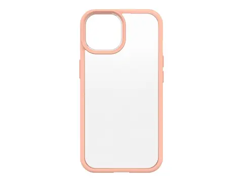 OtterBox React Series - Baksidedeksel for mobiltelefon syntetisk gummi, polykarbonat - ferskenperfekt (fersken) - for Apple iPhone 15