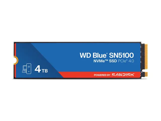 WD Blue SN5100 - SSD 4 TB intern M.2 2280 PCIe 4.0 x4 (NVMe)