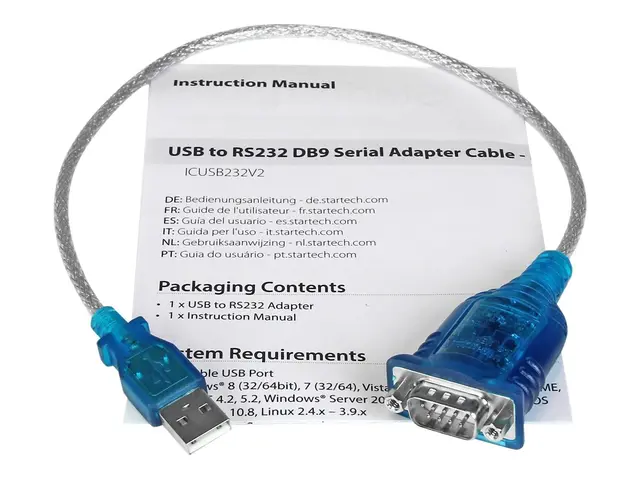 StarTech.com 1 Port USB to Serial RS232 Adapter - Prolific PL-2303...