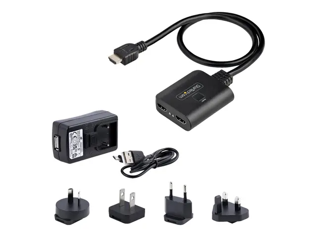 StarTech.com 2-Port HDMI Splitter, 4K 60Hz 2.0 Video, Splitter 1 I...