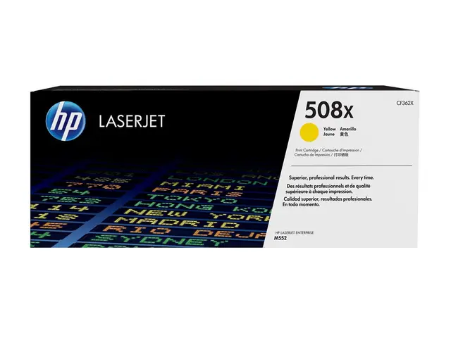 HP 508X - Høy ytelse - gul - original - LaserJet - tonerpatron (CF...