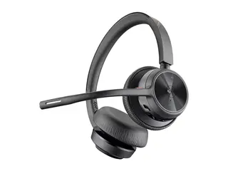 Poly Voyager 4320-M - Hodesett - on-ear - Bluetooth tr&#229;dl&#248;s, kablet - USB-A via Bluetooth-adapter, USB-A - svart - Certified for Microsoft Teams, Zoom Certified
