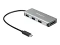 STARTECH.COM 3-Port USB-C Hub 10 Gbps with SD Card Reader &amp; 9.8” Attached Host