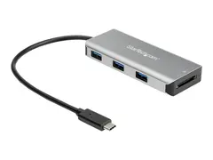 STARTECH.COM 3-Port USB-C Hub 10 Gbps with SD Card Reader &amp; 9.8” Attached Host