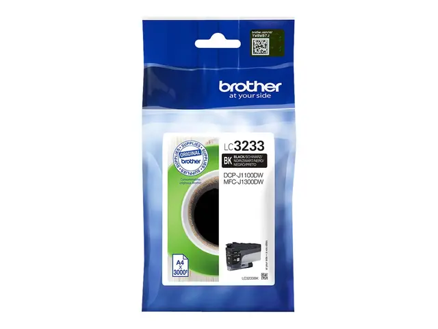Brother LC3233BK - Svart - original - skriverpatron - for Brother ...