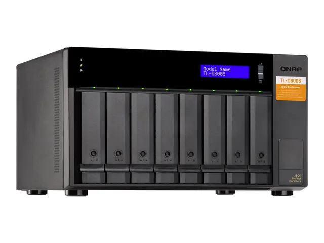 QNAP TL-D800S - Harddiskarray - 8 brønner (SATA-600) - SATA 6Gb/s ...
