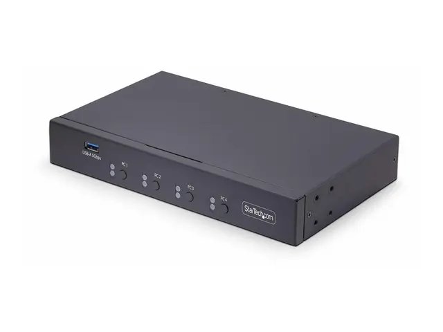 StarTech.com 4-Port KM Switch with Mouse Roaming, USB for Keyboard...