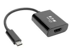 Eaton Tripp Lite Series USB C to HDMI Adapter Converter M/F 4K USB Type C to HDMI Black USB Type C, Thunderbolt 3 Compatible Ekstern videoadapter - USB-C 3.1 - HDMI - svart
