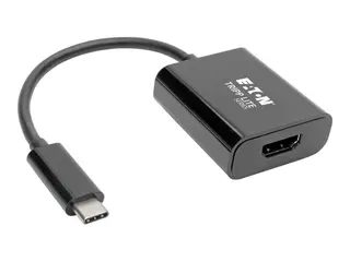 Eaton Tripp Lite Series USB C to HDMI Adapter Converter M/F 4K USB Type C to HDMI Black USB Type C, Thunderbolt 3 Compatible Ekstern videoadapter - USB-C 3.1 - HDMI - svart