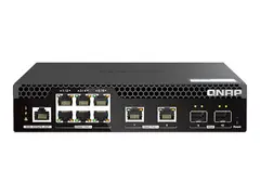 QNAP - Switch - halvbredde - Styrt 10 x 2.5GBase-T + 2 x 10 Gigabit SFP+ + 6 x 2.5GBase-T + 2 x 10 Gigabit Ethernet - PoE++ (310 W)