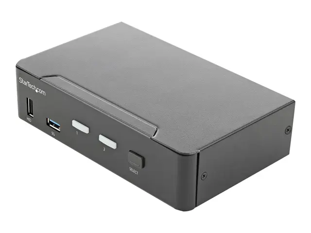 StarTech.com 2 Port HDMI KVM Switch, Single Monitor 4K 60Hz Ultra ...
