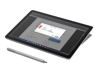 Microsoft Surface Go 4 for Business - Nettbrett Intel N-series - N200 / inntil 3.7 GHz - Win 11 Pro - UHD Graphics - 8 GB RAM - 128 GB SSD - 10.5&quot; ber&#248;ringsskjerm 1920 x 1280 - Wi-Fi 6, NFC - platina