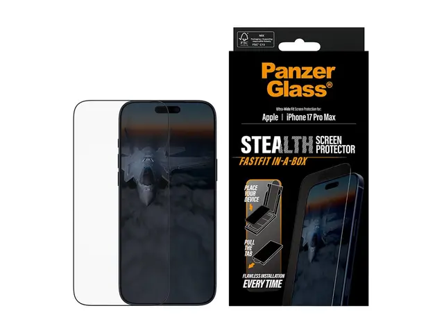 PanzerGlass - Skjermbeskyttelse for mobiltelefon UWF stealth, EN g...