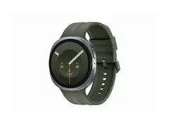 Samsung Galaxy Watch9 - 44 mm - sølvfarget smartklokke med sportsbånd - oliven - båndbredde: M/L - display 1.47" - 32 GB - LTE, NFC, Wi-Fi, Bluetooth - 4G - 34 g - sølv