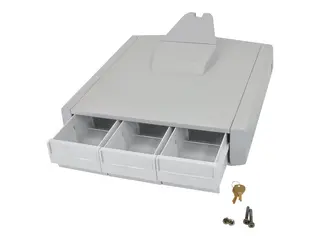Ergotron StyleView Primary Storage Drawer, Triple Monteringskomponent (skuffmodul) - grå, hvit