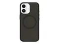 OtterBox Symmetry Series Clear Baksidedeksel for mobiltelefon - MagSafe-samsvar - polykarbonat, termoplastisk elastomer (TPE) - black mist (clear/black) - for Apple iPhone 17