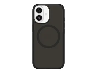 OtterBox Symmetry Series Clear - Baksidedeksel for mobiltelefon MagSafe-samsvar - polykarbonat, termoplastisk elastomer (TPE) - svart tåke (klar/svart) - for Apple iPhone 17