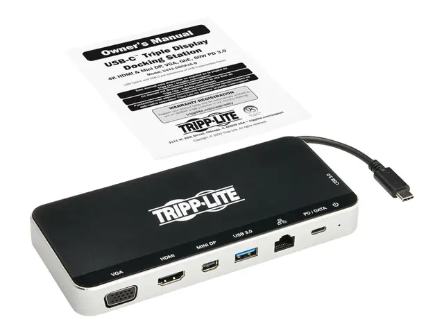 Eaton Tripp Lite Series USB C Docking Station Hub Dock Triple Disp...