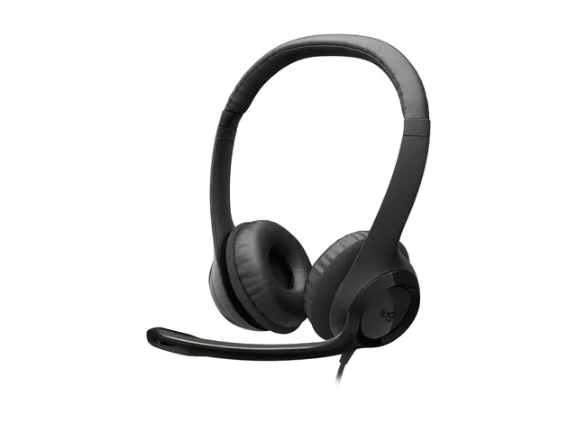 Logitech H390 - Hodesett on-ear kablet USB-C svart