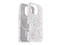 OtterBox Symmetry Core Series - Baksidedeksel for mobiltelefon MagSafe-samsvar - dryssing (hvit) - for Apple iPhone 16 Pro
