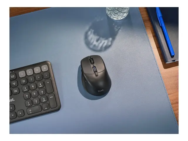 Trust Zevo - Mus - høyrehendt - optisk - 5 knapper trådløs - 2.4 GHz, Bluetooth - USB trådløs mottaker - svart 