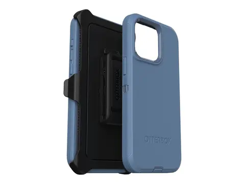 OtterBox Defender Series - Baksidedeksel for mobiltelefon robust - MagSafe-samsvar - polykarbonat, syntetisk gummi - babybl&#229; jeans (bl&#229;) - for Apple iPhone 15 Pro Max