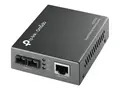 TP-Link MC210CS - Fibermedieomformer 1GbE - 1000Base-FX, 1000Base-T - RJ-45 / SC-enkeltmodus - opp til 15 km - 1310 nm - for P/N: TL-MC1400, TL-SG3210XHP-M2 V2.6, TL-SG3452XP V1