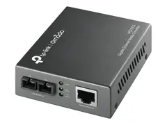 TP-Link MC210CS - Fibermedieomformer - 1GbE 1000Base-FX, 1000Base-T - RJ-45 / SC-enkeltmodus - opp til 15 km - 1310 nm - for P/N: TL-MC1400, TL-SG3210XHP-M2 V2.6, TL-SG3452XP V1