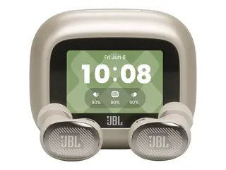 JBL LIVE Buds 4 - True wireless-hodetelefoner med mikrofon i øret - Bluetooth - aktiv støydemping - champagne