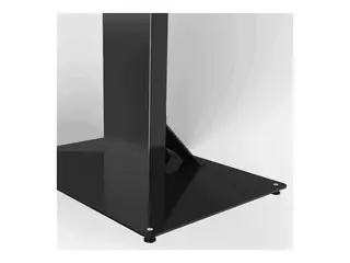 HI-ND Floorstand Glass - Stativ - justerbar for LED-panel for digitalsignatur - med hus - svart - skjermstørrelse: 46" - plassering på gulv
