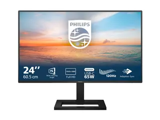 Philips 24E1N1300AE - LED-skjerm - 24&quot; (23.8&quot; synlig) 1920 x 1080 Full HD (1080p) @ 100 Hz - IPS - 1300:1 - 1 ms - HDMI, USB-C - h&#248;yttalere - teksturert svart