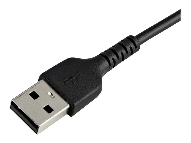 StarTech.com 15cm(6 in) Durable Black USB-A to Lightning Cable, He...