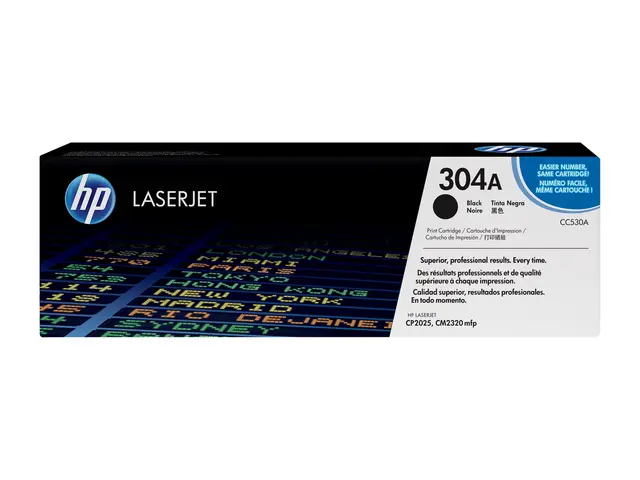 HP 304A - Svart - original - LaserJet - tonerpatron (CC530A) - for...