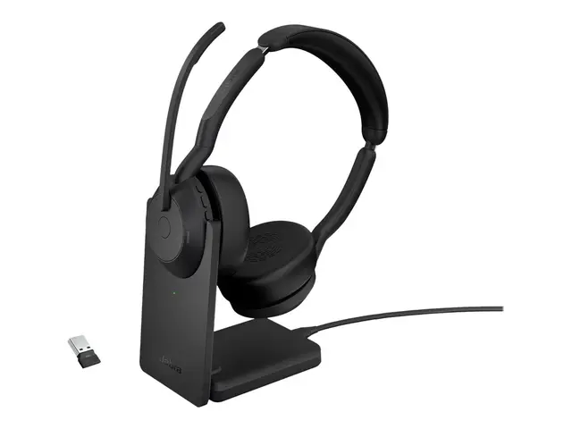 Jabra Evolve2 55 UC Stereo - hodesett med ladestativ