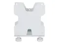 Ergotron - Mini PC-montering - monterbar under skrivebord, stangmonterbar, veggskinnemonterbar, VESA-brakett kan monteres hvit - for Ergotron NX; LX Dual Side-by-Side Arm