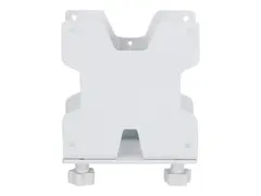Ergotron - Mini PC-montering - monterbar under skrivebord, stangmonterbar, veggskinnemonterbar, VESA-brakett kan monteres hvit - for Ergotron NX; LX Dual Side-by-Side Arm