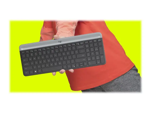 Logitech Slim Wireless Combo MK470 - Tastatur- og mussett - trådlø...