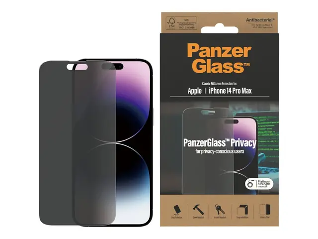 PanzerGlass - Skjermbeskyttelse for mobiltelefon klassisk passform...