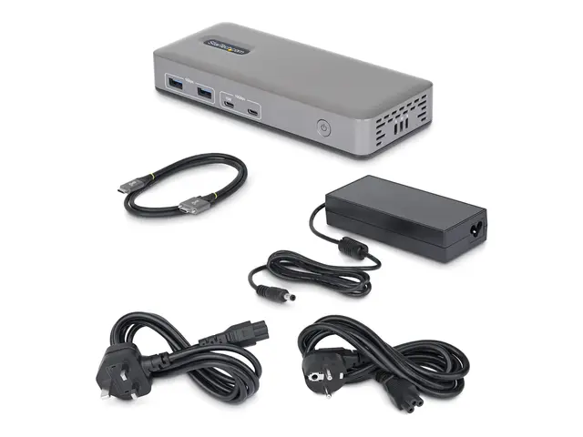 Startech - dokkingstasjon - USB-C 3.2 Gen 2 - HDMI, 2 x DP - 1GbE