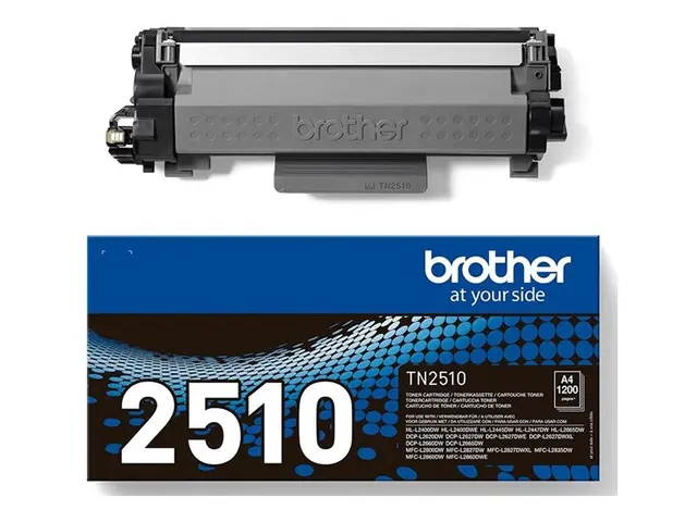 Brother TN-2510 - Høykapasitets svart original boks tonerpatron fo...