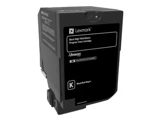 Lexmark - H&#248;y ytelse - svart - original tonerpatron LCCP, LRP - for Lexmark CS720de, CS720dte, CS725de, CS725dte