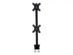 Neomounts FPMA-D700DV - Monteringssett - full bevegelse for 2 LCD-skjermer - svart - skjermstørrelse: 10"-27" - klemmemonterbar, skrivebordsmonterbar